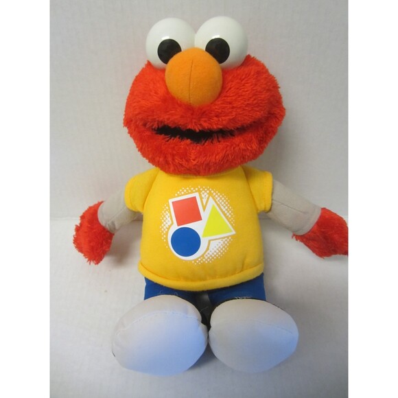 TALKING SESAME STREET HASBRO ROCKING SHAPES 13" ELMO DOLL PLUSH 2010 - Picture 1 of 3
